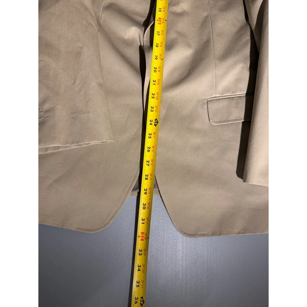 Banana Republic Modern Fit Beige Cotton Blazer Tessuti di Sondrio 42R